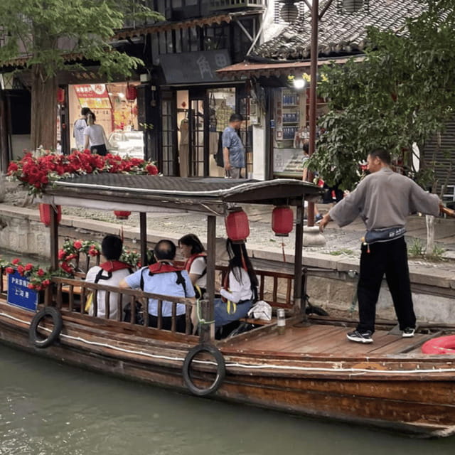 2 Day Private Shanghai Skyline to Watertown & Suzhou Garden - Zhujiajiao Water Town: canals, stone bridges, and an easy half-day style pace