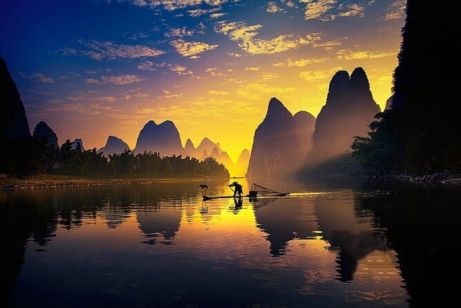 2 days highlights tours : Longji rice terraces & Li River cruise - Li River Bamboo Rafting From Yangdi to Nine Horses Pier