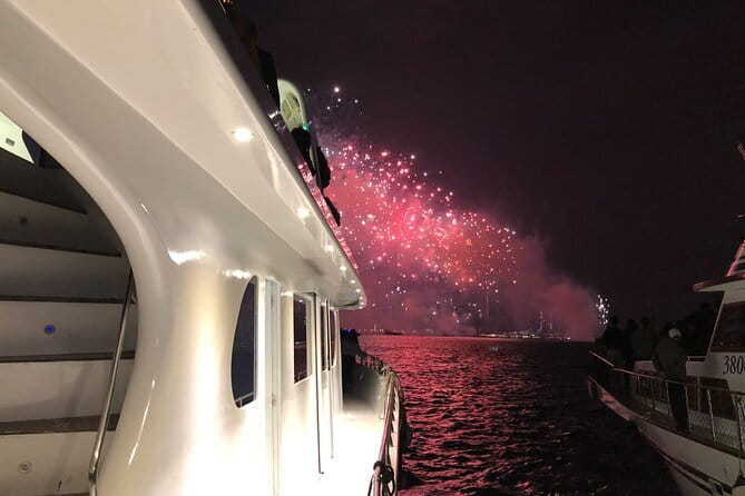 2025 Chinese New Year Fireworks Open Bar Yacht Dinner Cruise HK - Stop 1 in Kiki Wan: quick check-in, then the real fun