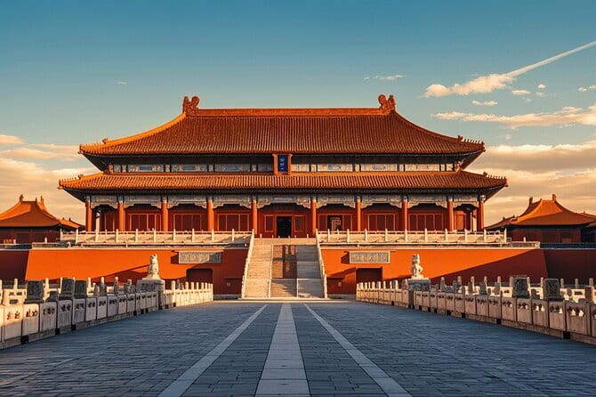 Beijing Forbidden City Small Group Tour with Tickets - Meeting point at China National Children’s Theatre, plus that Happy Dragon flag