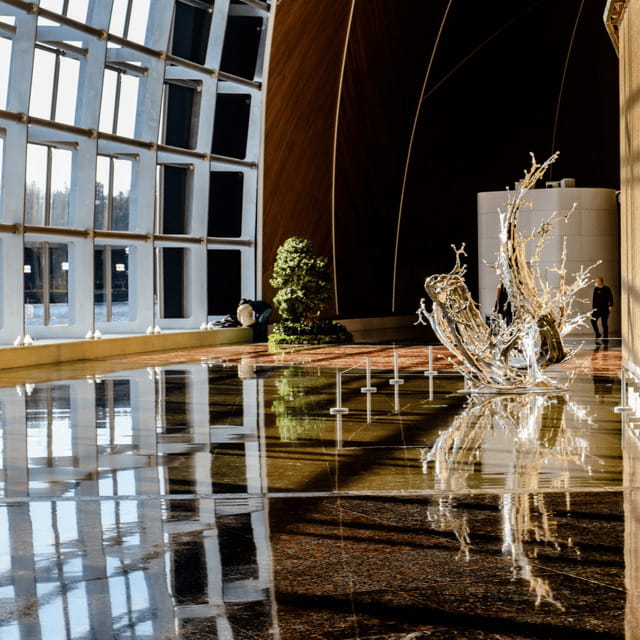 Beijing: Natinonal Center For The Peformance Arts Ticket - The NCPA Egg Building, Paul Andreu, and Lake Reflections