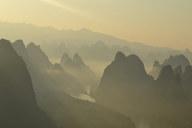 Best of Guilin Li River Xianggong Hill and Yulong River - Li River electric boat: a calm way to see the peaks