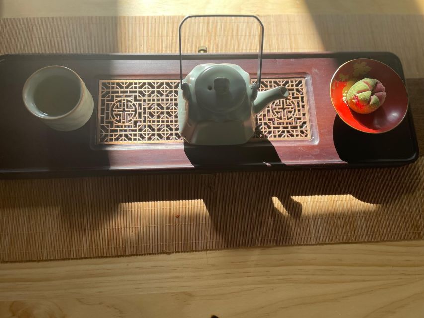 Chinese Tea ceremony in Beijing Hutong courtyard - Tea in a Hutong courtyard near the Forbidden City