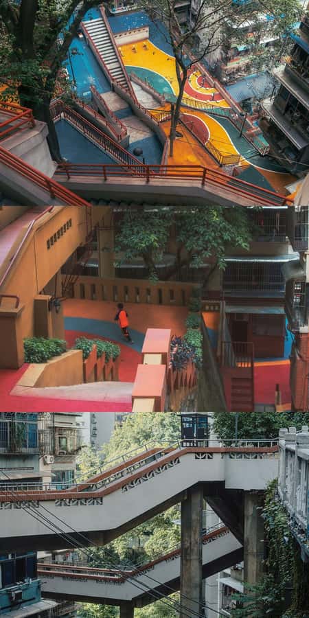 Chongqing 4-hour Hidden City Walking Tour with Local Guide - Riverside plank road: views, greenery, metro, and shelter secrets