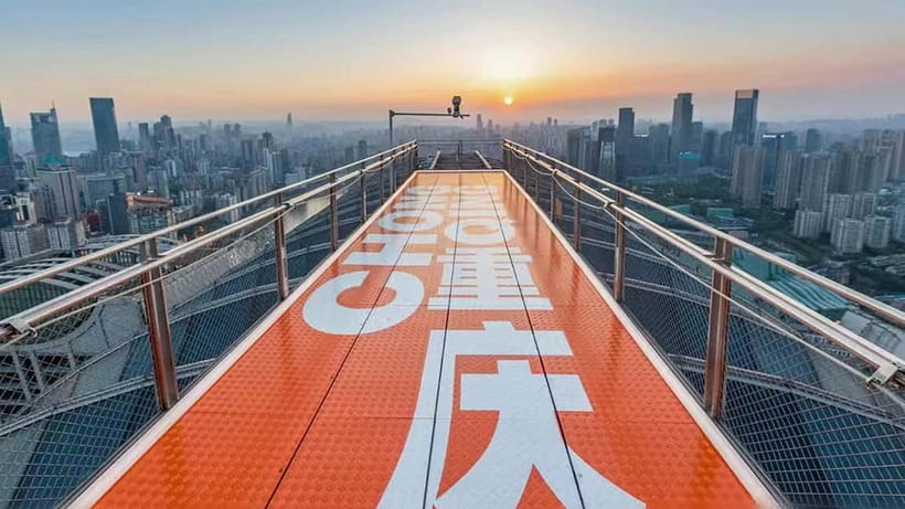 Chongqing: 520m-high Eye Skyview Deck Ticket for Adult - Exiting the Deck: Plan for the Crowd Flow