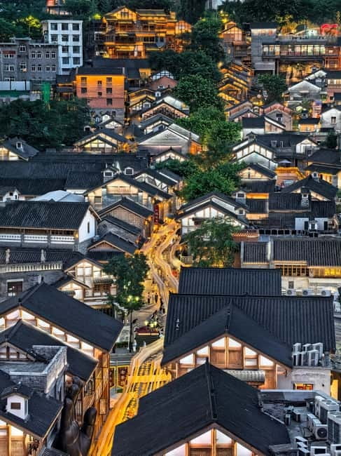 Chongqing: Magic Night View and Secret Viewing Spots Tour - Longmenhao Old Street: night atmosphere beyond the skyline