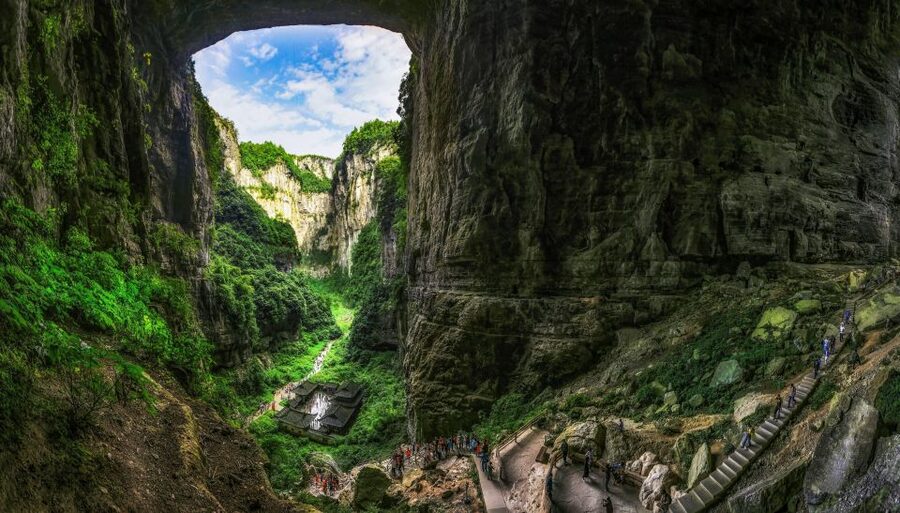 Chongqing: Private Day Tour to Wulong Karst Geological Park - Chongqing Pickup, Then Straight Into the Wulong Scenery