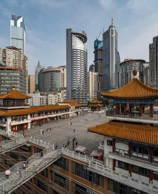 Chongqing: Surreal Urban, Ancient Town, and Secret Viewpoint - Liziba Monorail: the ride that passes through a residential building