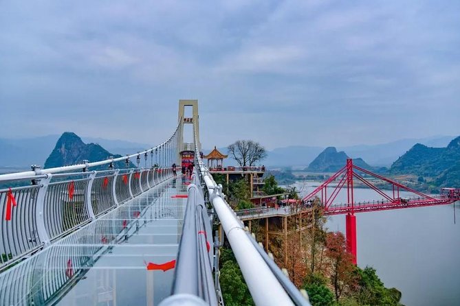 Glass Bridge by Elevator and Beautiful Karst Cave Private Tour - The glass skywalk bridge: thrilling views without the hike