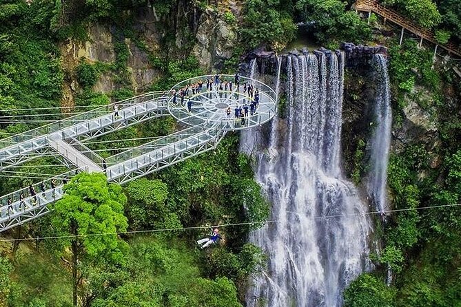 Gulong Gorge Skywalk Glass Bridge and Waterfall View Private Tour - Getting Out of Downtown: Pickup, Private Vehicle, and Driver Help