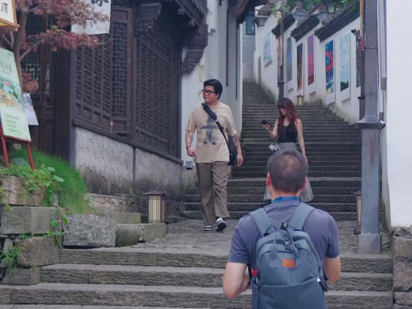 Hangzhou Insider Mini-Hike: TCM, Hill Views and Wet Market - Zodiac rocks and the wet Buddha carving moment