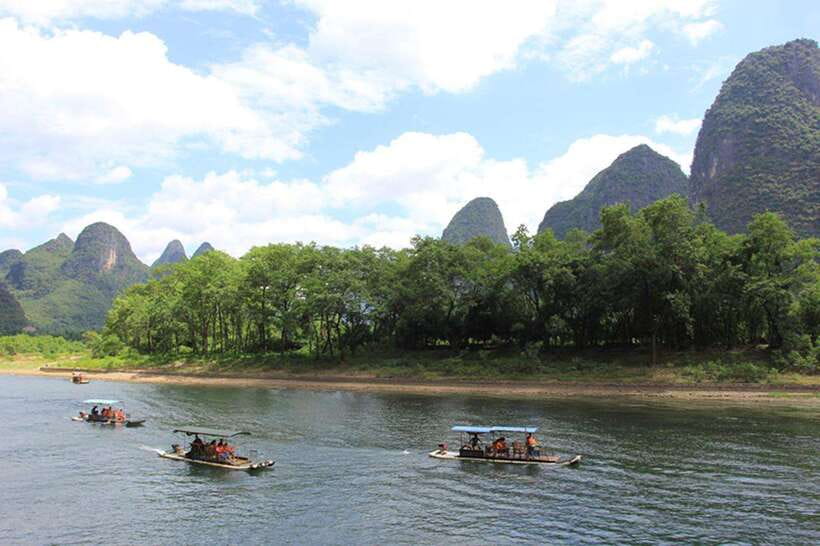 Highlights from Guilin to Yangshuo Full Day Private Tour - Li River Bamboo Rafting From Fuli Pier (The Calm Moment)