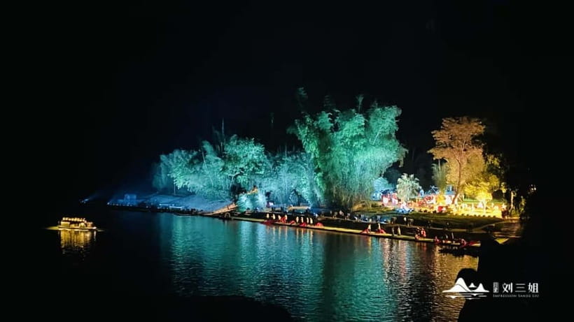 Impression of Liu Sanjie in Yangshuo, Guilin - The river stage plus twelve peaks, why the visuals hit