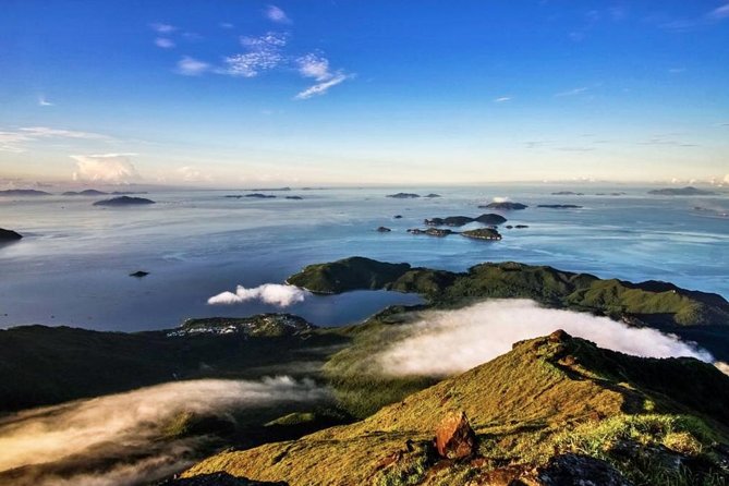 Lantau Peak Sunrise Climb - Summit moment, then your fork in the trail