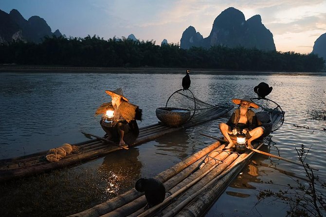 Li River Cruise with bamboo Rafting & Xianggong Hill Private Tour - Yangdi Pier to Nine Horse Pier: What Your Bamboo Raft Ride Includes