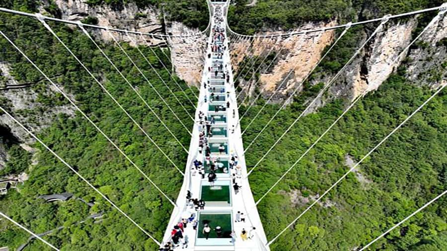 Private VIP Zhangjiajie Tianmen Mountain Day Tour - Panlong Cliff Glass Walkway, and that stomach drop feeling