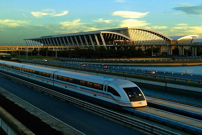 Round-trip Transfer by High-Speed Maglev Train: Shanghai Pudong International Airport - The Maglev Ride: Fast, Futuristic, and Short Enough to Feel Like Fun