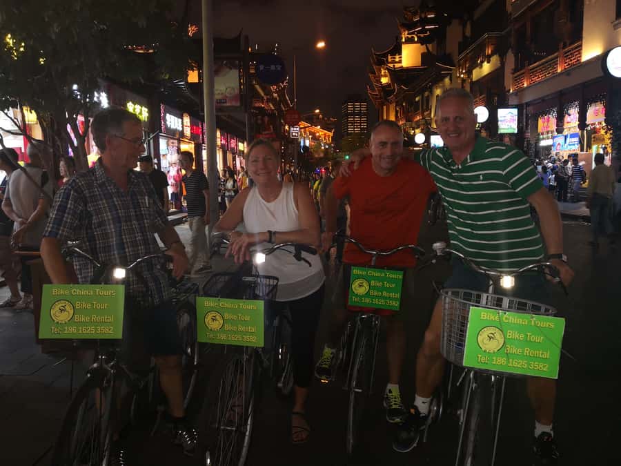 Shanghai: 4-Hour Nightlife Adventure & Tasting Bike Tour - Jingan area riding: a different kind of city energy