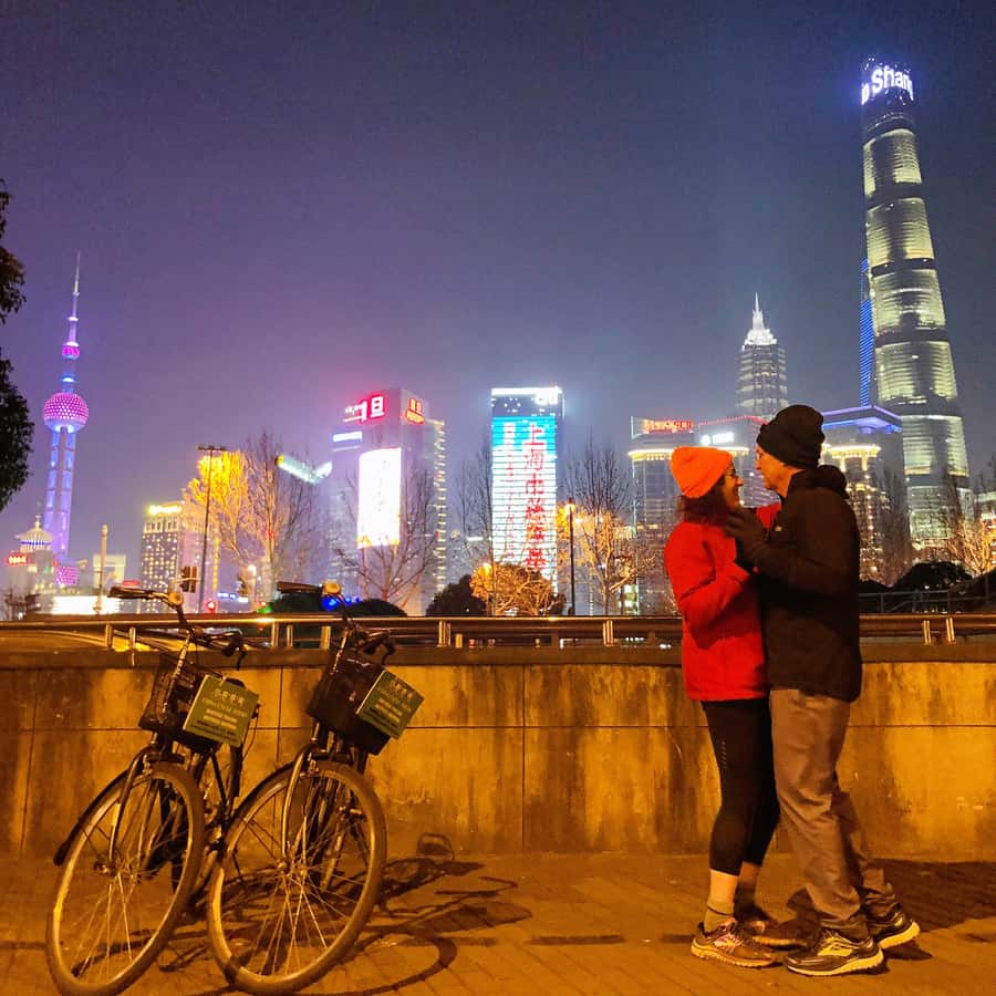 Shanghai Charming Night Small Group Bike Tour - From the French Concession to Xintiandi, night streets with character