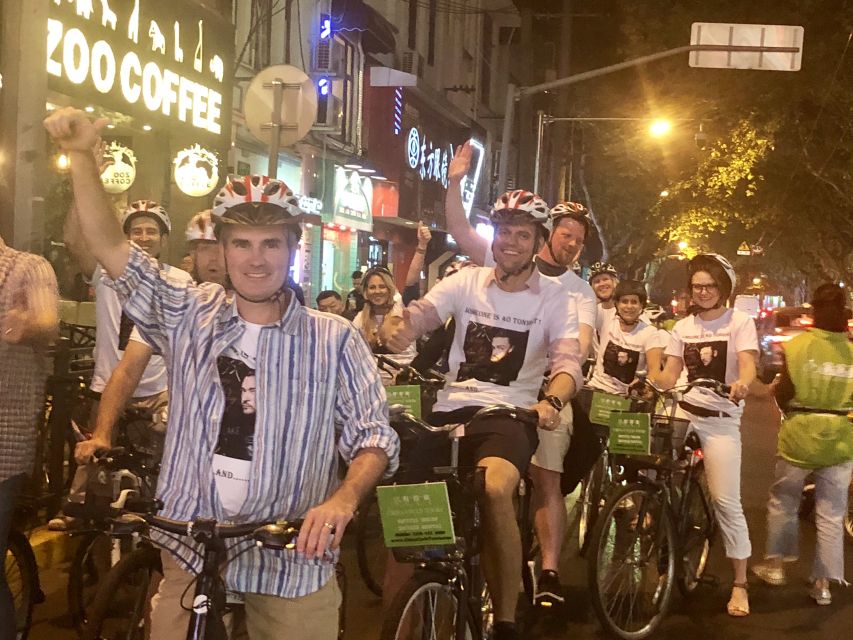 Shanghai Charming Night Small Group Bike Tour - Maoming Road and the old Shanghai feeling