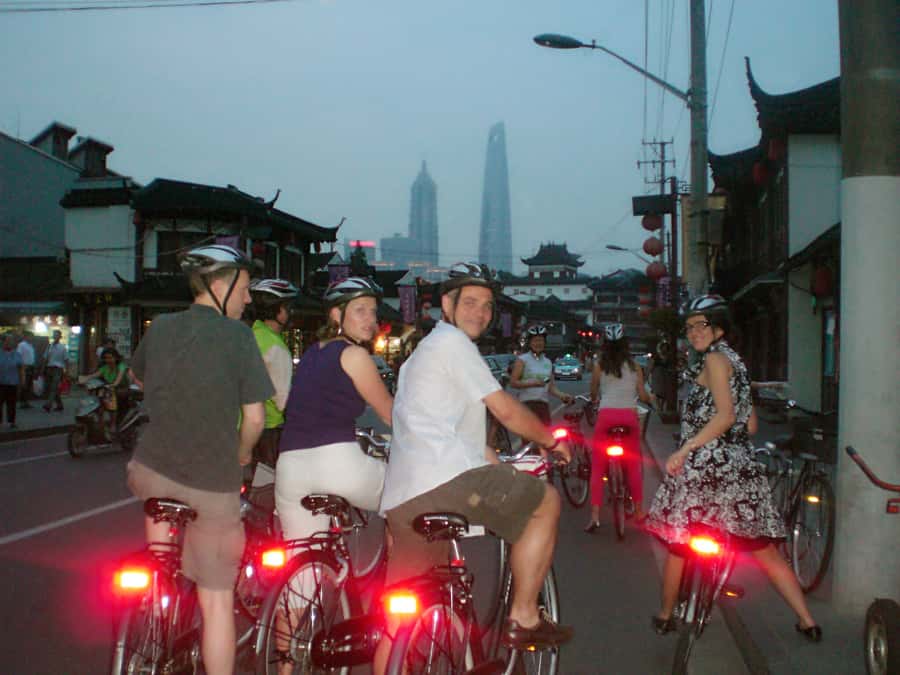 Shanghai Charming Night Small Group Bike Tour - People’s Square and Nanjing Road, where Shanghai shows its tempo