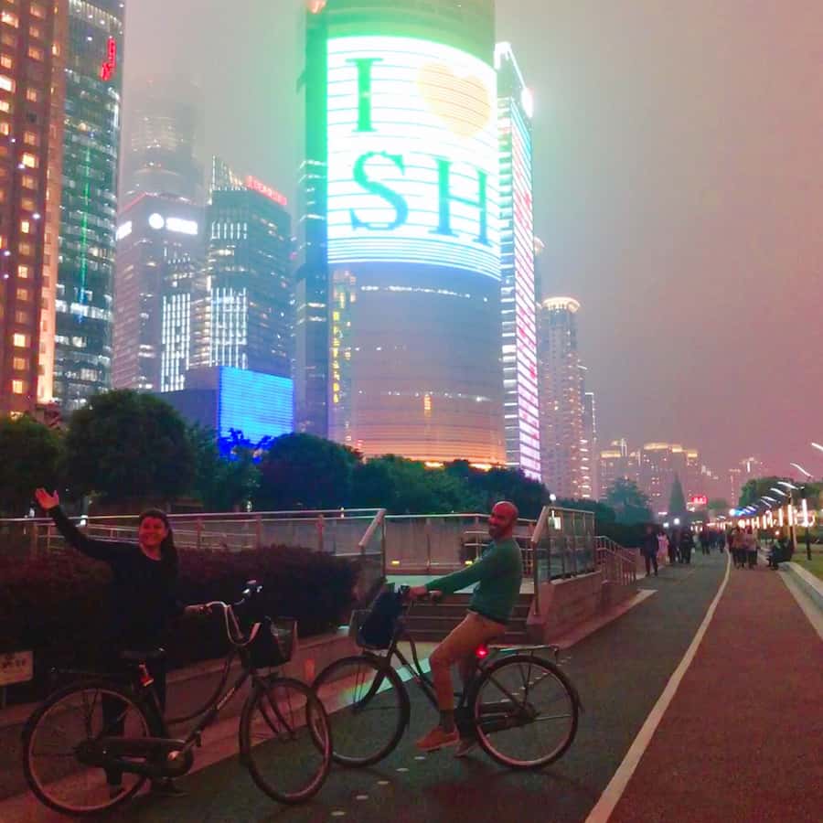 Shanghai Charming Night Small Group Bike Tour - Meeting at the Garden Hotel and getting your ride ready