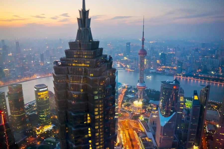 Shanghai Jinmao Tower 88th floor sightseeing hall - The view game plan: rivers first, then sunrise or sunset