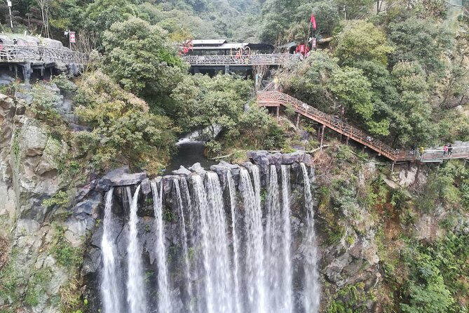 Skywalk Glass Bridge Waterfall Mountain Ancient Cave Private Tour - How This Day Trip Works in Real Life