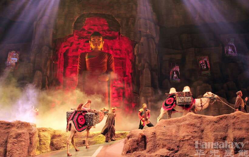 Xi'an Silk Road: Legend of Camel Bell Show Ticket w/Transfer - Theater mechanics: captions, seating rotation, and side-of-the-room strategy